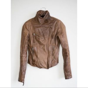 Danier Moto Style Jacket - Real Lamb Leather